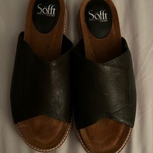 Soft Black leather sandal